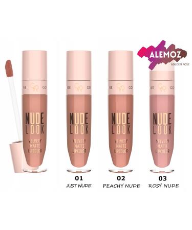 Golden Rose Nude Look 01 Just Nude Lipstick - Velvety Matte Finish | Shop Internationally - Buy Online on GoSupps.com