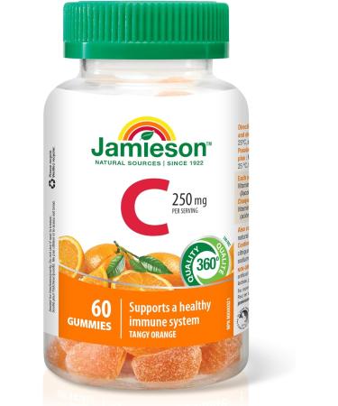 Jamieson Extra Strength Probiotic Gummies 30 Gummies & Vitamin C Gummies 60 Gummies Nutritional Supplement+ Gummies 250 mg - Buy Online on GoSupps.com