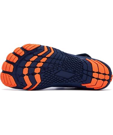 Racqua Kids Water Shoes Quick Dry Barefoot Lightweight - Blue/Orange - Size 6 Big Kid - Buy Online on GoSupps.com