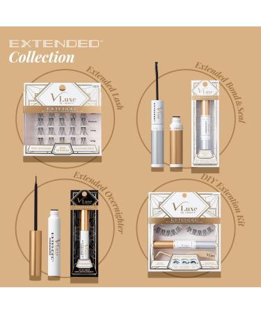 VLuxe by iEnvy: DIY Eyelash Extensions - 2 Pack Featherlight 3D & Demi Clusters - Reusable Synthetic Lashes - Buy Online on GoSupps.com