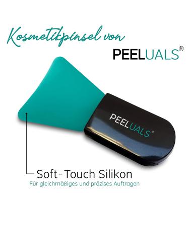 Peeluals Black Mask - Anti-Blackhead Peel-Off Mask with Brush | Vegan & High-Dose Activated Carbon | 100ml Introductory Offer for Men & Women - Buy Online on GoSupps.com