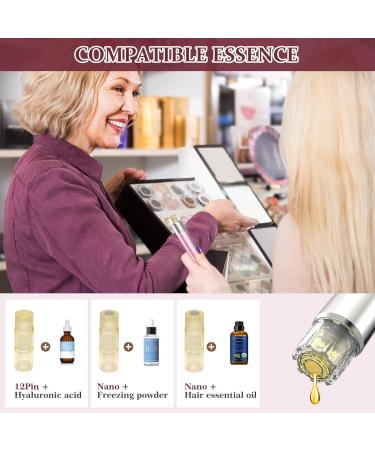 PELCAS Microneedling Pen Automatic Serum Applicator Microneedling 5 Speeds with LCD Screen Type-C Rechargeable Cordless Dermapen for Scars Wrinkles Acne Stretch Marks Skin Rejuvenation - Buy Online on GoSupps.com