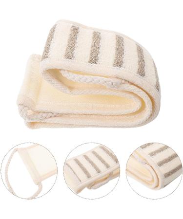 Baluue Exfoliating Wash Cloth Exfoliating Washcloth Towel with Handles Back Cleaner Wash Strap Back Scrubber Washer for Shower Bath - Buy Online on GoSupps.com