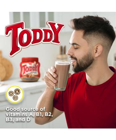 Toddy Chocolate Powder Drink Mix - Breakfast Shake with Vitamins and Proteins Instant Hot and Cold Beverage for Kids & Adults 14.10 Oz (Pack of 1) - Buy Online on GoSupps.com