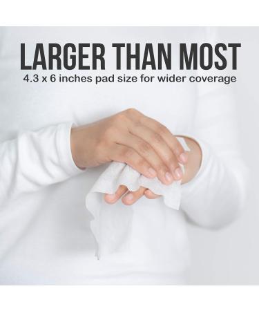 JJ CARE Large Alcohol Prep Pads 70% Isopropyl Alcohol - Pack of 120, Individually Wrapped, Sterile 2-Ply Alcohol Wipes 4.33x5.90 Inch - Buy Online on GoSupps.com