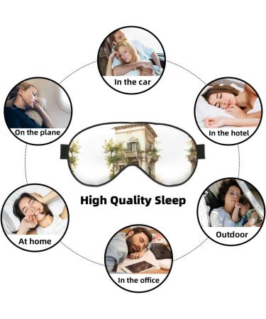 SSIMOO Antique Greek Soft Sleep Eye Mask with Roman Olive Branch - Breathable Travel Eye Patch for Women | Perfect Relaxation Gift - Buy Online on GoSupps.com