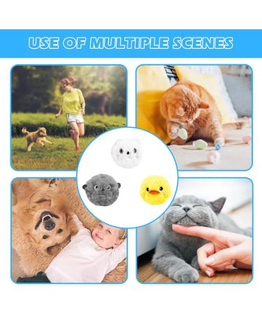 Molbory 3-Piece Plush Cat Balls | Interactive Sound Toy for Kittens | Soft Cat Balls for Play & Engagement - Buy Online on GoSupps.com