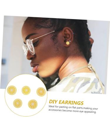 Lurrose 1000 Pieces Hot Pearls - Sound Fruit Tone Handicrafts for Cake Decoration & Handmade Earrings - Lemon Slices for Tinkering & Charm - 5 Pieces (1x0.5cm) - Buy Online on GoSupps.com