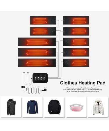 Autoecho USB Heating Pillows for Clothing - 5V Electric Heating with 3 Levels | Perfect for Hiking Skiing Riding & Camping - Buy Online on GoSupps.com