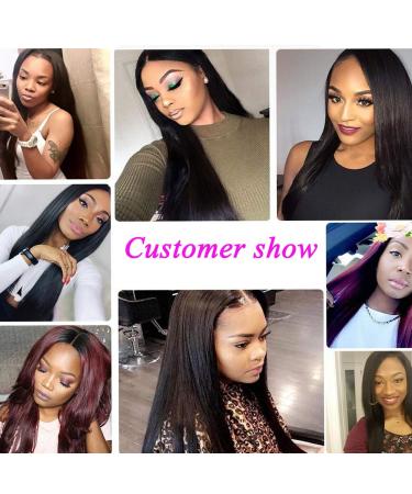 24 Inch Brazilian Virgin Straight Human Hair Bundle for Black Women - Buy Online on GoSupps.com