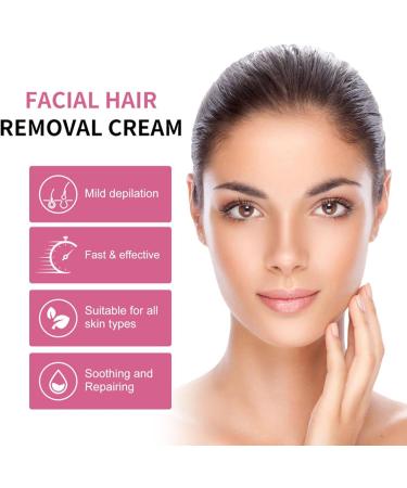  lisutupode Beauty Facial Hair Removal Cream Painless Hair Removal Cream Peach Hair Removal Cream Facial Hair Removal Natural Fast Hair Removal 50g - Buy Online on GoSupps.com
