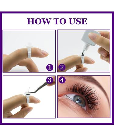 INFILILA 300pcs Glue Rings for Eyelash Extensions - Lash Extension Supplies - Buy Online on GoSupps.com