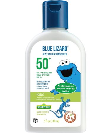 Blue Lizard Baby Mineral Sunscreen SPF 50 - Water Resistant, Fragrance Free - 5 Fl Oz - Buy Online on GoSupps.com