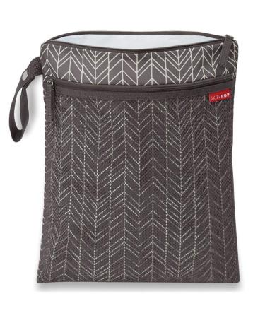 Skip Hop Grab and Go Wet/Dry Bag Grey Feather
