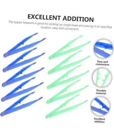 Villcase 10-Piece Eyelash Tweezers Set - Precision Handcrafted Non-Conductive Disposable Tweezers for Children - Multi-Color Options - Buy Online on GoSupps.com