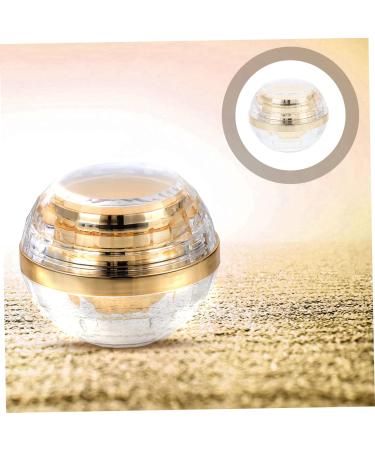 minkissy Cream Bottle Mini Cosmetic Container Body Cream Jars Cosmetic Water Bottle Lotion Jars with Lids Empty Sample Container Cosmetic Samples Container Glass Abs Liner Travel Skin Care 7.1X6X6CM Golden - Buy Online on GoSupps.com