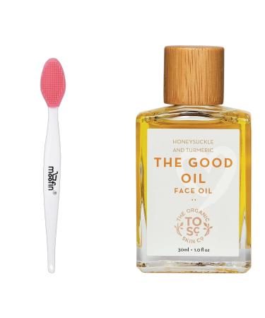 The Good Oil Good Oil Face Oil 30ml Bundle With Nose Cleaning Brush Nourishing Glow Serum With Rosemary Turmeric Face Oil For Glowing Gua Sha Care Pack Of 1