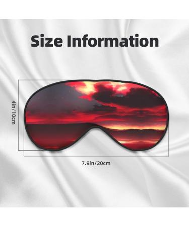 SSIMOO Red Sky at Night Starry Sleep Mask | Adjustable Breathable & Fashionable Eye Mask for Comfortable Sleep - International Shipping Available - Buy Online on GoSupps.com