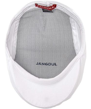 JANGOUL Men's White Cotton Twill Ivy Cap Newsboy Flat Cap 7 5/8 - Buy Online on GoSupps.com