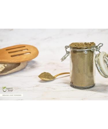 Organic Way Brahmi Leaf Powder (Bacopa Monnieri) - Organic & Kosher Certified | Raw Vegan Non GMO & Gluten Free | USDA Certified | Origin - India (1/4 LBS) 4 Ounce (Pack of 1) - Buy Online on GoSupps.com