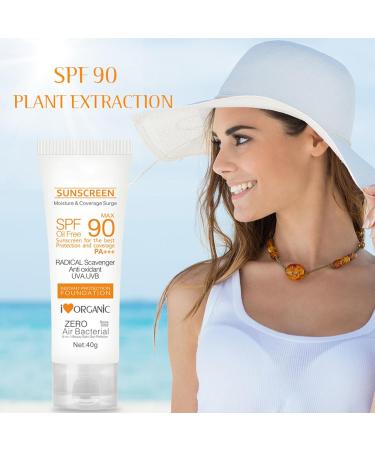  Sloane SPF 90 Face Sunscreen - Natural Broad Spectrum Sunscreen Oil Free | Face & Face Sunscreen Sun Protection for Face Arms Thighs for Most - Buy Online on GoSupps.com