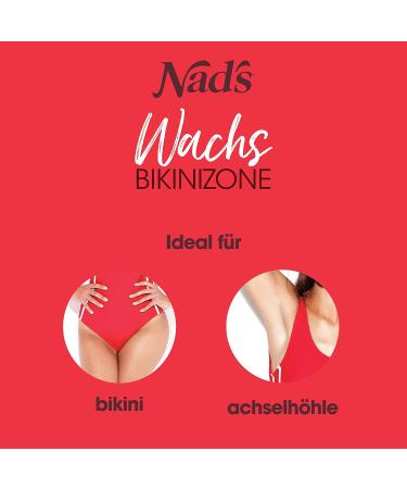 Nads Brazilian Wax Set - Coarse Hair Removal Wax for Bikini & Armpits | No Strips Needed | International Shipping - Buy Online on GoSupps.com
