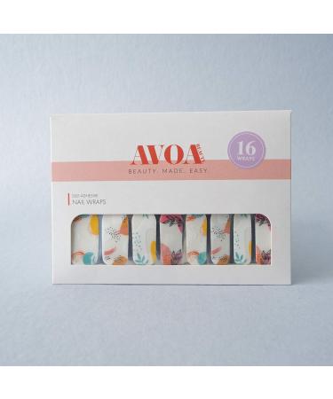 Shop Avoa Beauty Bahama Mama Nail Film - Colorful Tropical Nail Wraps | Long-Lasting Self-Adhesive Designs - Buy Online on GoSupps.com