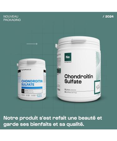 100% Pure Chondroitin Sulfate | Joint Protector Tendon Resistance Tissue Regeneration | Nutrielement by Nutrimuscle | 120 Capsules - Buy Online on GoSupps.com
