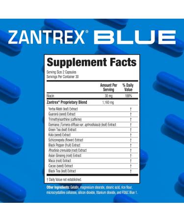 Zantrex Blue - Weight Loss Supplement Pills - Weight Loss Pills - Weightloss Pills - Dietary Supplements for Weight Loss - Lose Weight Supplement - Energy and Weight Loss Pills - 84 Count - Buy Online on GoSupps.com