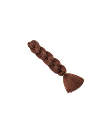 SEGO 24 Reddish Brown Braids Extensions | Crochet Hair Synthetic Kanekalon - 3 PCS Colorful Braiding Hair - Buy Online on GoSupps.com