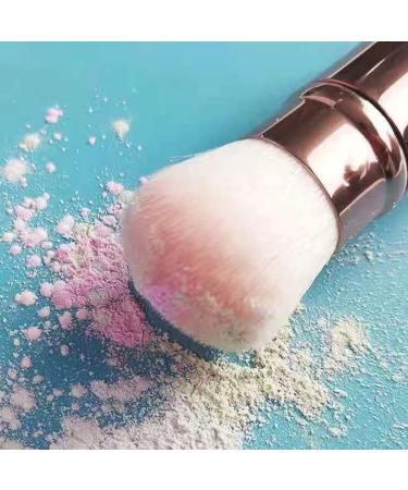 Buy Retractable Makeup Brush - Portable Face Blush & Powder Brush for Travel - Best Makeup Tool with Cover - Buy Online on GoSupps.com