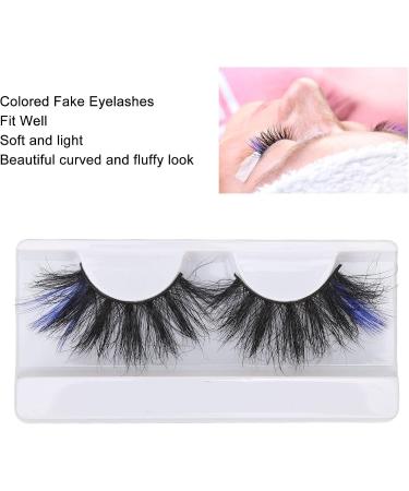 1 Pair Colored Lashes 5D False Lashes Eyelashes Wispies Fluffy Eyelashes Dramatic Strip Lashes for Cosplay Costumes Fake Eyelashes 25mm (71A-3C) - Buy Online on GoSupps.com