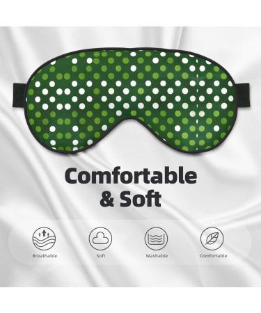 SSIMOO Green Polka Dots Eye Mask - Double-Sided Soft Light Blocking Enhances Sleep Quality - International Shipping - Buy Online on GoSupps.com