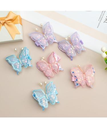 Girls Hair Clips Cute Butterfly Hair Clips Non-Slip Girls Hair Accessories Kids Barrettes - Buy Online on GoSupps.com