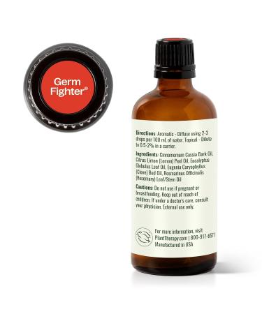 Plant Therapy Germ Fighter Essential Oil Blend 100% Pure Undiluted Natural Aromatherapy Therapeutic Grade 100 mL (3.3 oz) - Buy Online on GoSupps.com