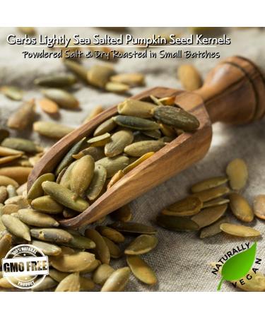 GERBS Lightly Sea Salted Roasted Pumpkin Seed Kernels | 2 lbs | Top 14 Allergy Free Superfood Snack | Non GMO, Gluten & Peanut Free - Buy Online on GoSupps.com