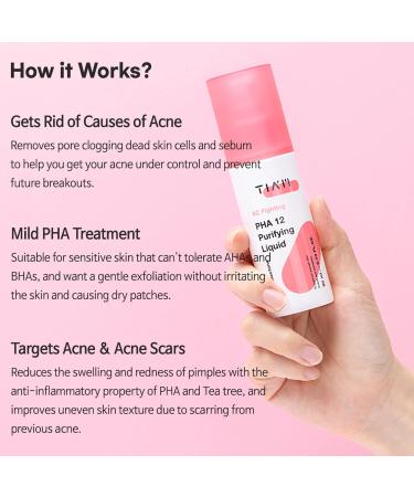 TIAM AC Fighting PHA 12 Purifying Liquid - 80ml for Sensitive & Acne-Prone Skin | International Shipping Available - Buy Online on GoSupps.com