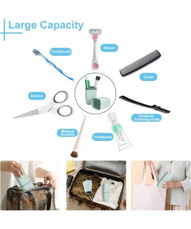 Portable Toothbrush Case Set | Travel Toothbrush Holder & Cup for Hiking & Camping | 3-Piece Travel Set - Buy Online on GoSupps.com
