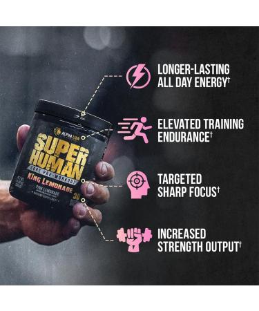 ALPHA LION Core Pre Workout with Creatine for Performance Beta Alanine for Muscle, L-Citrulline for Pump & Tri-Source Caffeine for Sustained Energy (30 Servings, King Lemonade Flavor) - Buy Online on GoSupps.com