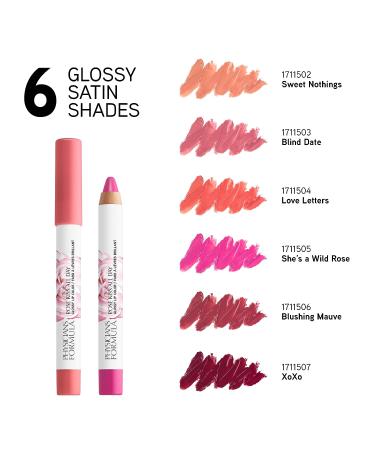 Physicians Formula Ros Kiss All Day Glossy Lipstick in She's a Wild Rose - Red Lip Color | Dermatologist & Clinically Tested - 1 Count - Buy Online on GoSupps.com