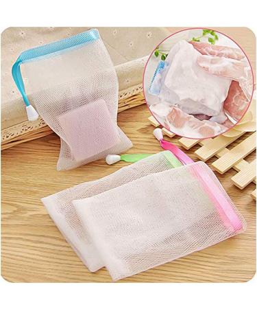 6pcs Double Foam Net Handmade Soap Bags | Body & Facial Cleaning Tool for Gentle Cleansing - Buy Online on GoSupps.com