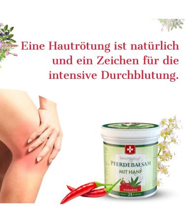 Horse Balm with Hemp - Warming Muscle & Joint Gel - 25 Natural Extracts - Ideal for Athletes - 500ml - Natural Care for Everyday Use - Buy Online on GoSupps.com