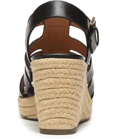 Vionic Women's Capri Jaylah Wedge Sandals - Black | Orthotic Insole Arch Support | Sizes 5-11 - Buy Online on GoSupps.com