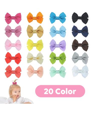 Xcozu 20-Piece Hair Clip Set for Girls - Cute Metal & Ribbon Hair Accessories for All Hair Types - Buy Online on GoSupps.com
