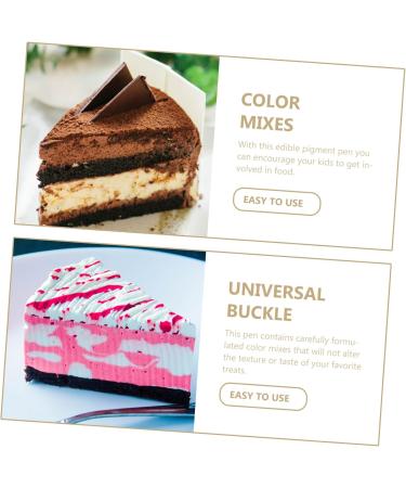 PRETYZOOM 1pc Coloring Pen Cake Marker Edible Pens for Cookies Baking Edible Biscuit Marker Plastic White - Buy Online on GoSupps.com