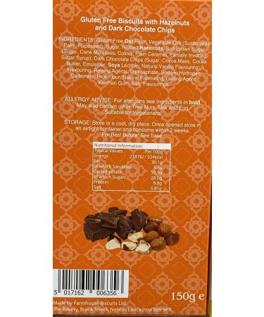Farmhouse Biscuits Gluten Free Cookies Selection - Choc Chip & Hazelnut Lemon & White Choc Chip and Spicy Stem Ginger - Buy Online on GoSupps.com
