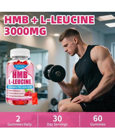 HMB and Leucine Gummies for Men & Women 3000mg Leucine HMB Amino Acids Supplement for Muscle Growth Muscle Relief and Workout Recovery Sugar-Free Raspberry Flavor 60 Count Raspberry 60 Count (Pack of 1) - Buy Online on GoSupps.com