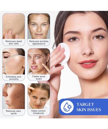 Glycolic Acid Peel Pads - 10% Glycolic & 2% Salicylic Acid Face & Body Cleansing Pads with Vitamins B3 C E Green Tea Calendula - 60 Count - Buy Online on GoSupps.com