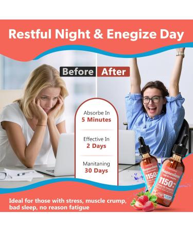 Magnesium Glycinate Liquid, Triple Magnesium Complex Liquid Drop, Magnesium Taurate & Citrate Liquid for Adults Calm Stress Support, Muscle Relaxation, Good Sleep - Buy Online on GoSupps.com