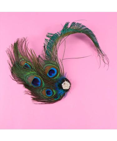 Beaupretty Feder Haircap Fascinators - Stylish Pfau Flapper Headdress for Women & Girls | Party Headgear & Hair Jewelry - Buy Online on GoSupps.com